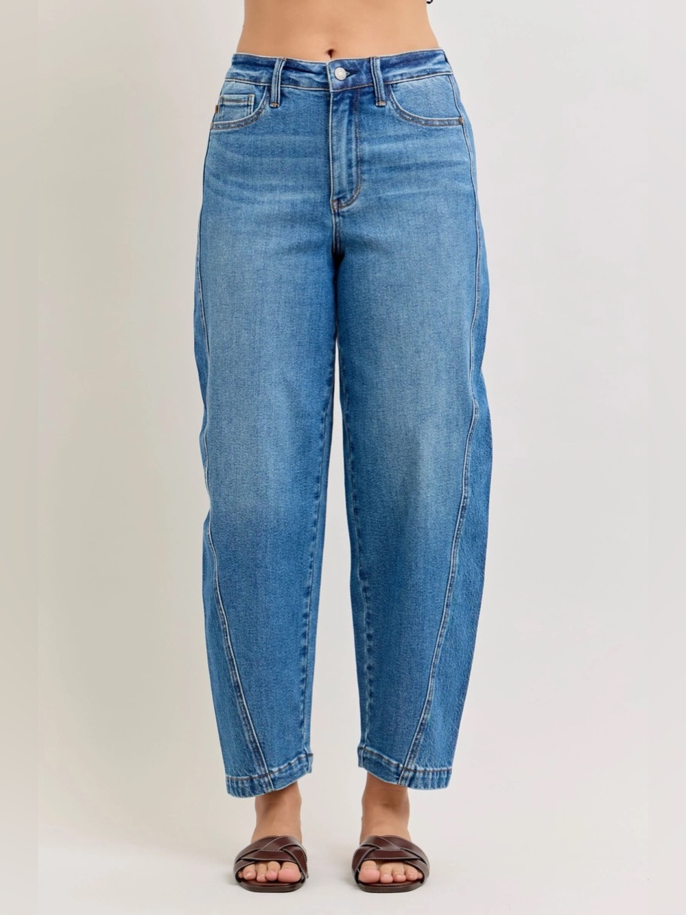 Judy Blue High Waist Rigid Magic Barrel Fit Denim Jeans 881110 Size 16W